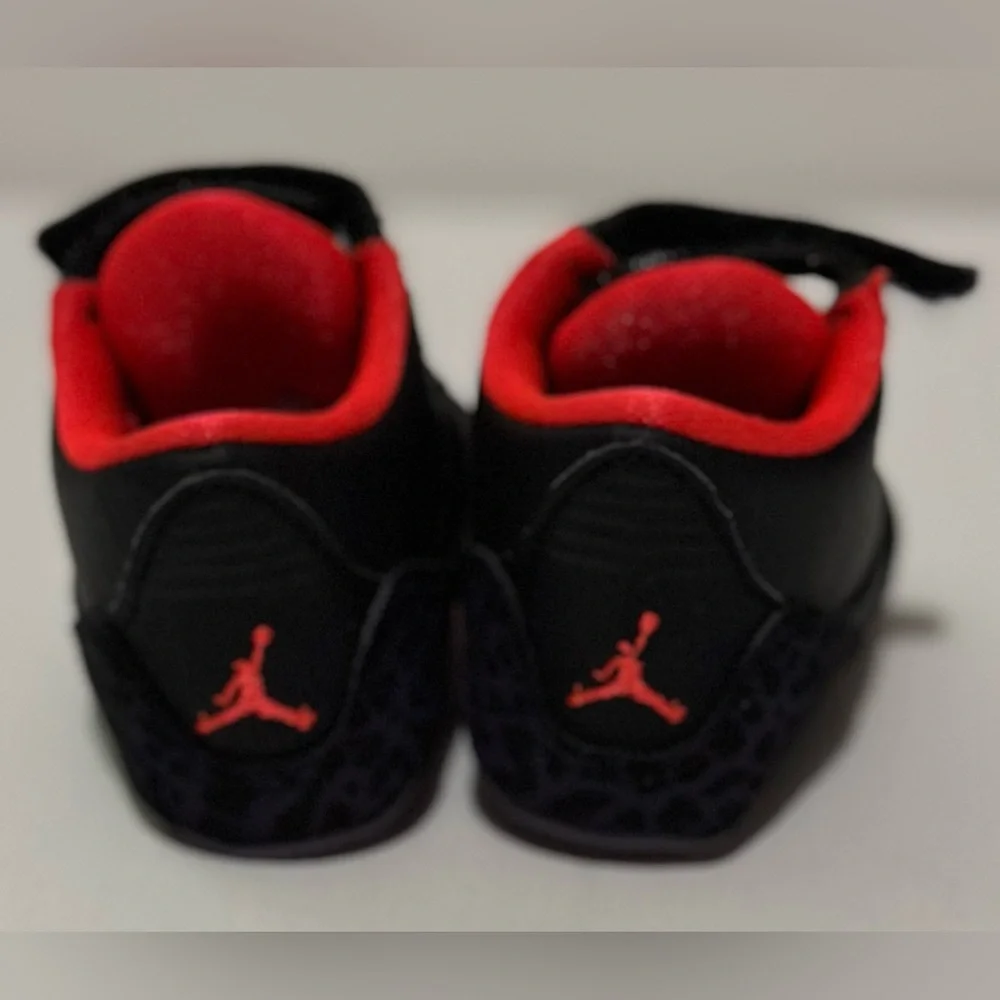 (50)- Collectible Black, Red, And 💜Purple Cheetah Print Baby Jordan Retro’s 🔥1